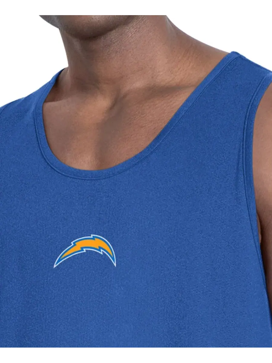 Топ без рукавов с scoop-вырезом и принтом команды, Los Angeles Chargers Energy MSX by Michael — изображение 3 из 4