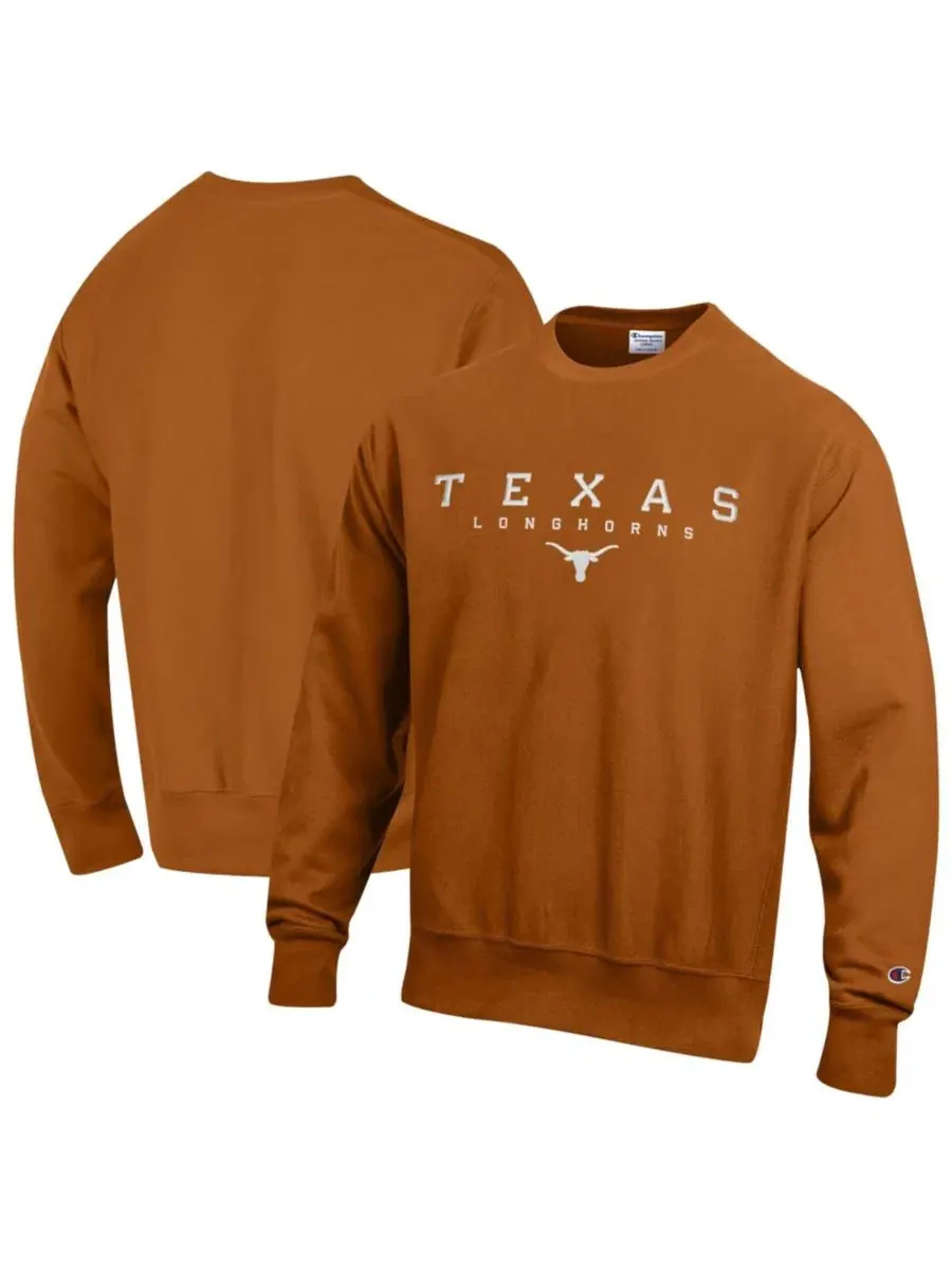 Свитшот с вышивкой Texas Longhorns Champion — изображение 1 из 3, оранжевый