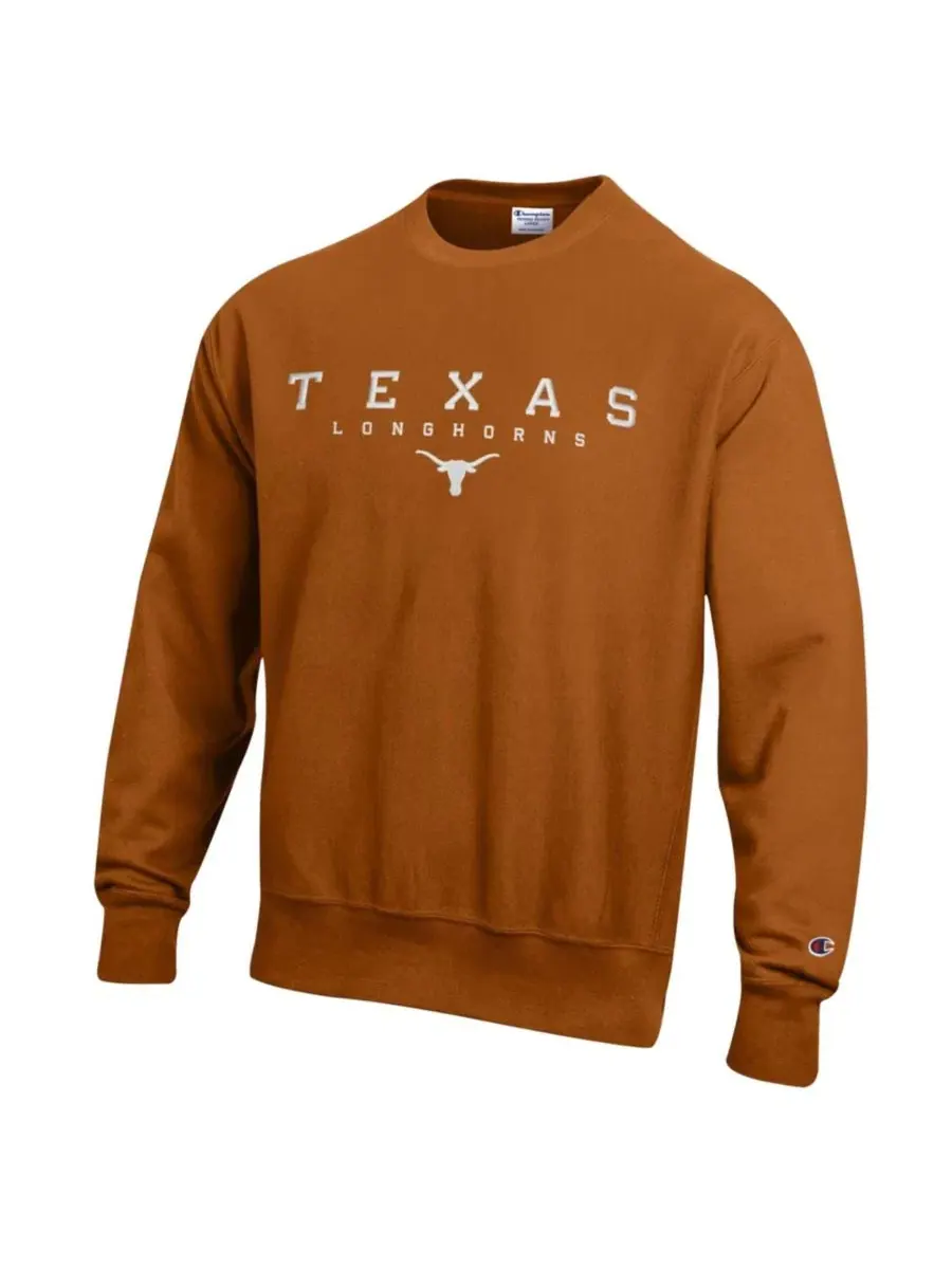 Свитшот с вышивкой Texas Longhorns Champion — изображение 2 из 3, оранжевый