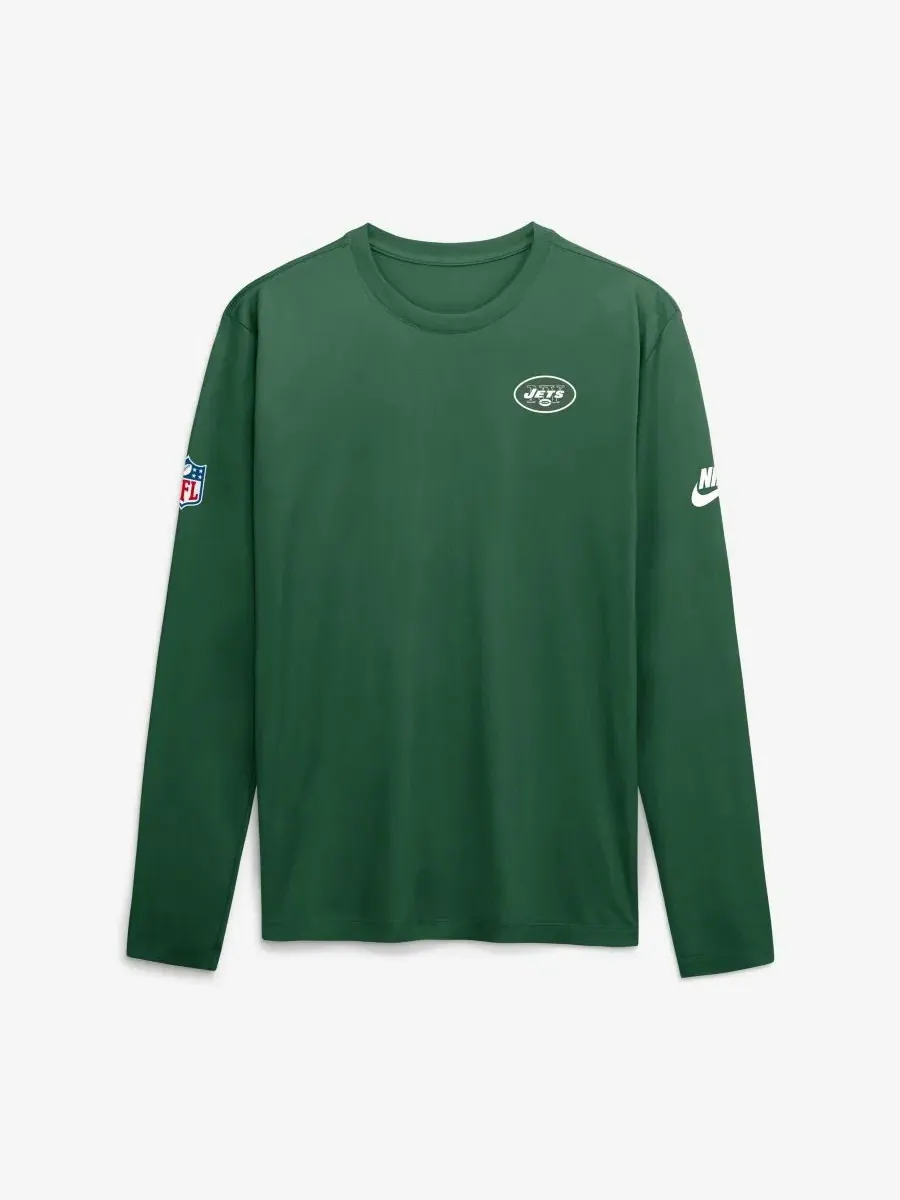 Футболка с длинным рукавом Legend Small Logo Dri-FIT Nike — изображение 1 из 2, зеленый