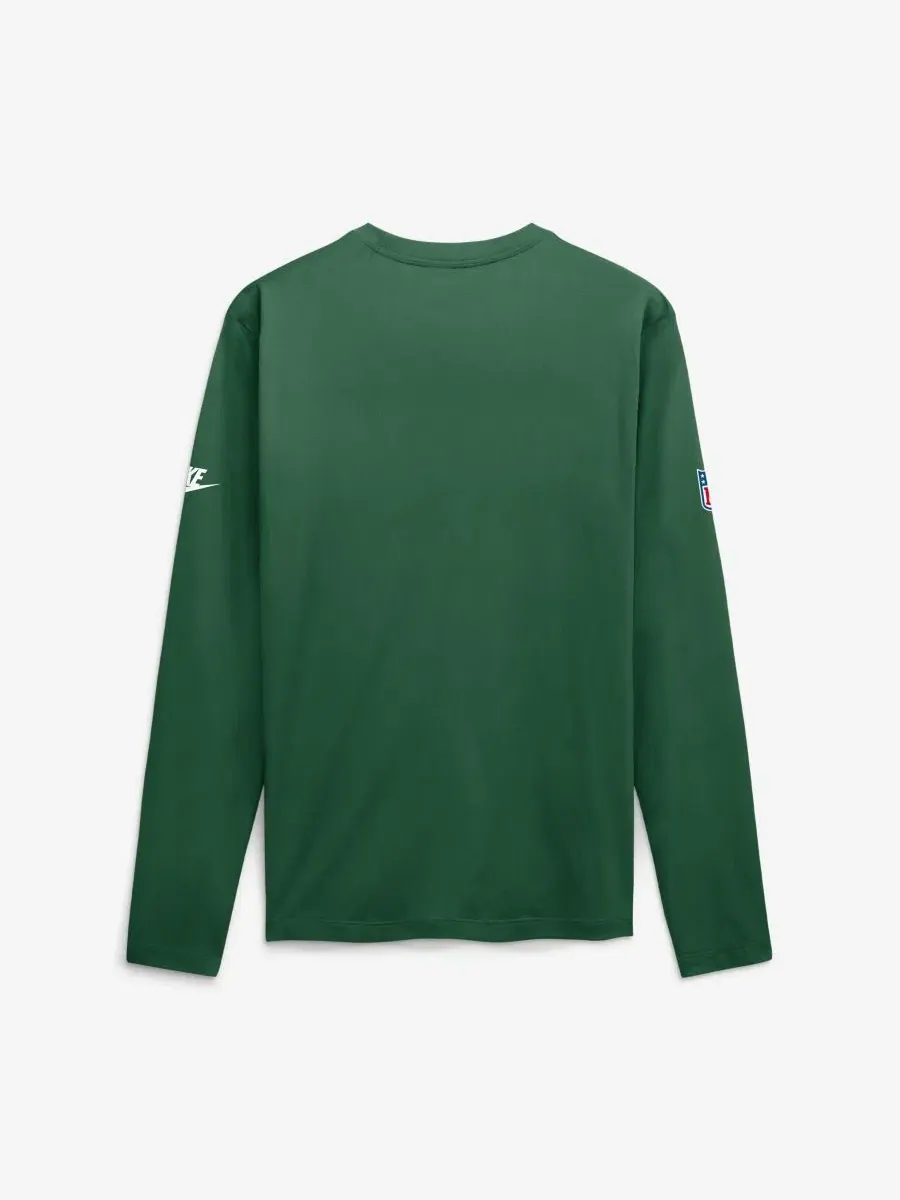 Футболка с длинным рукавом Legend Small Logo Dri-FIT Nike — изображение 2 из 2, зеленый