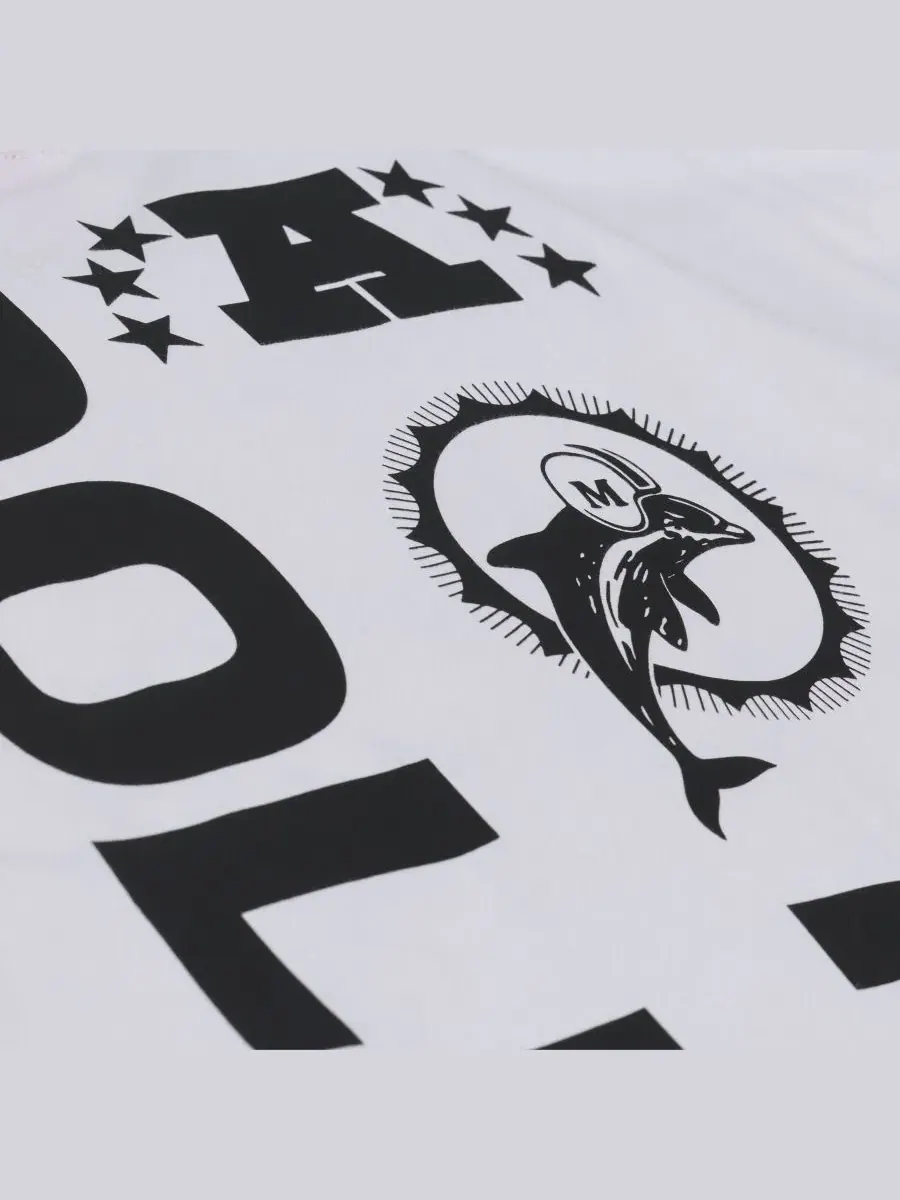 Футболка с принтом Monochrome Mitchell & Ness — изображение 2 из 5, белый