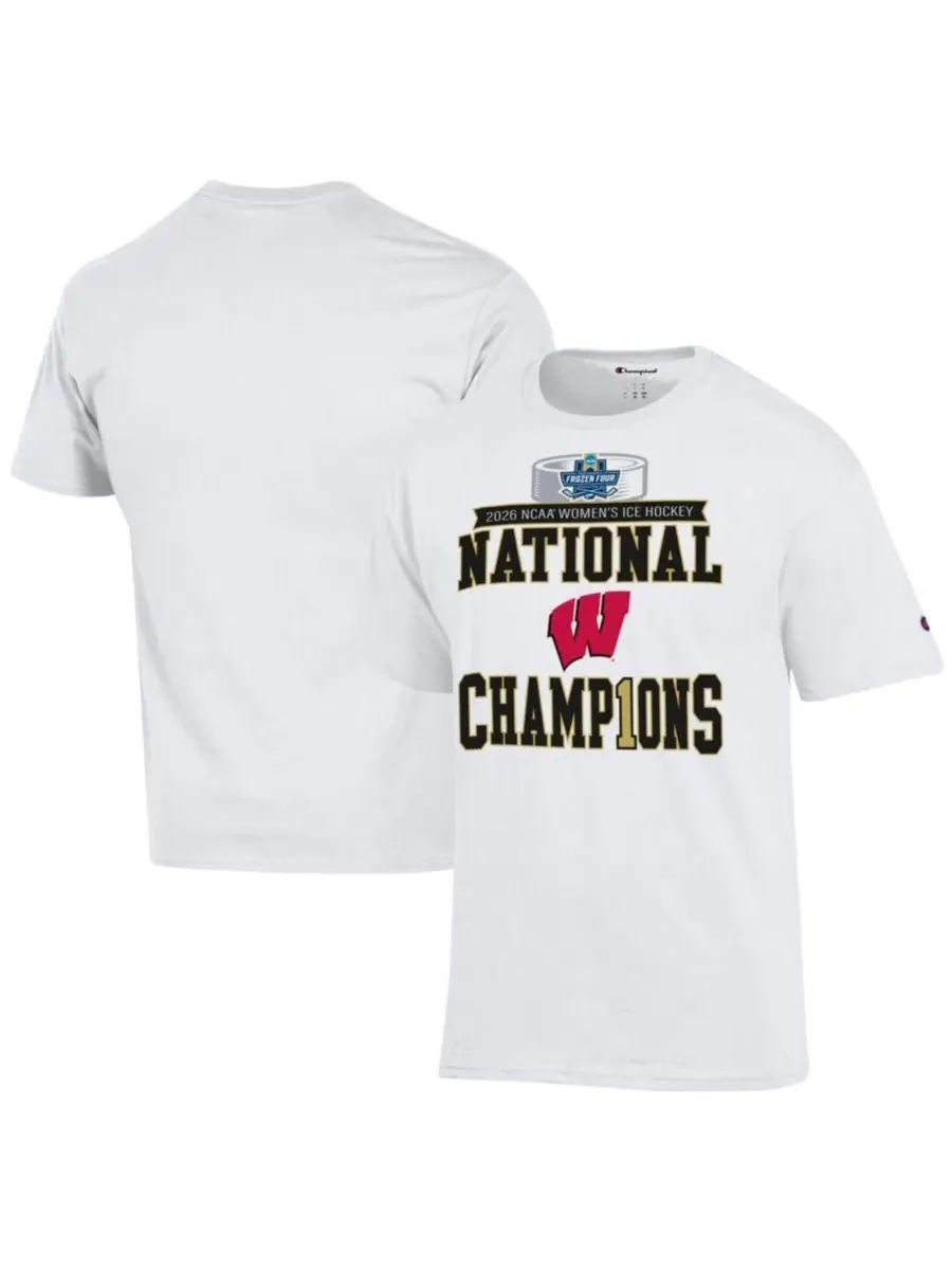 Футболка с принтом 2026 NCAA Frozen Four Women's Ice Hockey National Champions Locker Room Champion — изображение 1 из 3