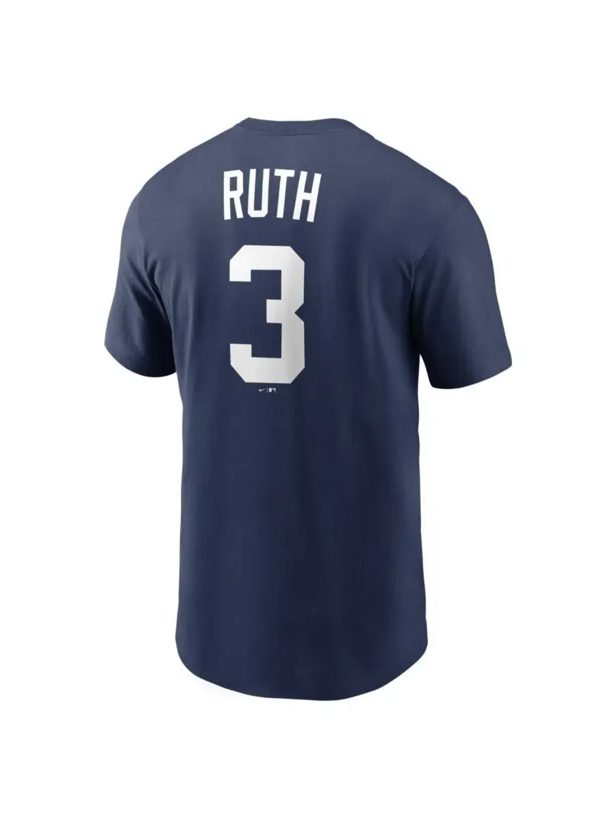 Футболка с коротким рукавом с принтом Babe Ruth New York Yankees Cooperstown Collection Nike — изображение 3 из 3