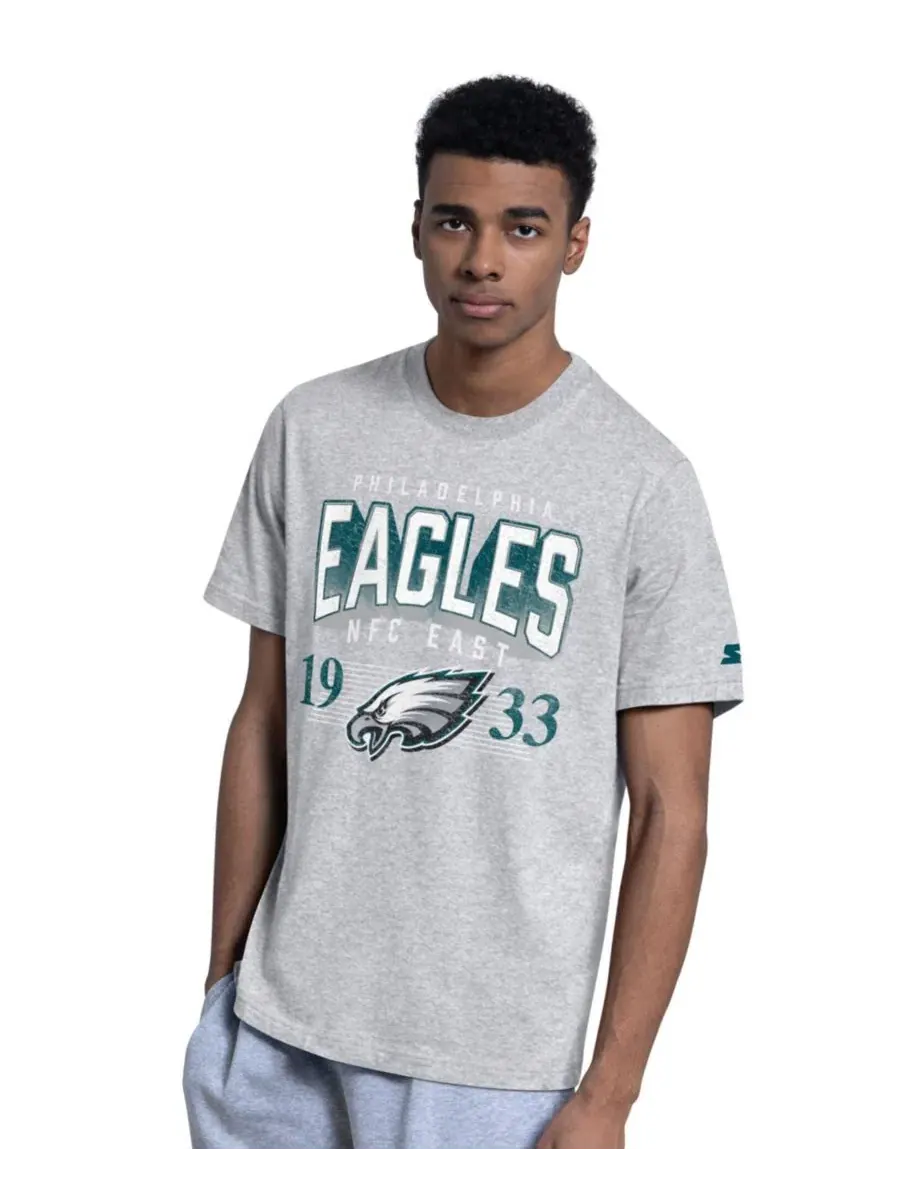 Комплект футболок с длинным рукавом Philadelphia Eagles Logo Starter — изображение 3 из 5, зеленый серый