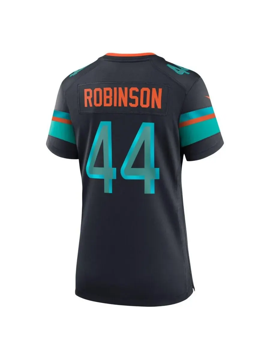 Nike Женская игровая футболка Chop Robinson Pitch Blue Miami Dolphins из коллекции Rivalries 2025 — изображение 3 из 4