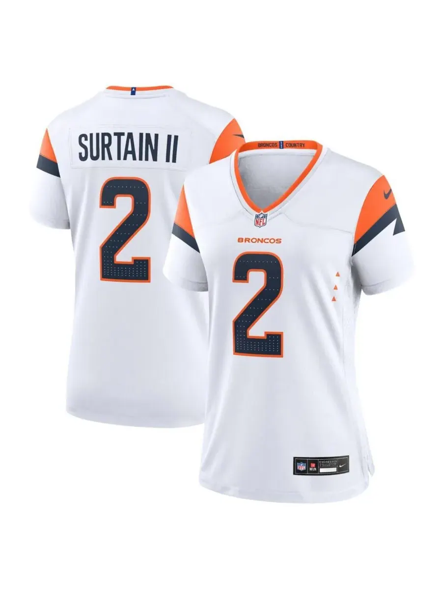 Женская игровая майка Патрика Сертейна II из коллекции Denver Broncos Mile High 1977 года — изображение 1 из 5, белый