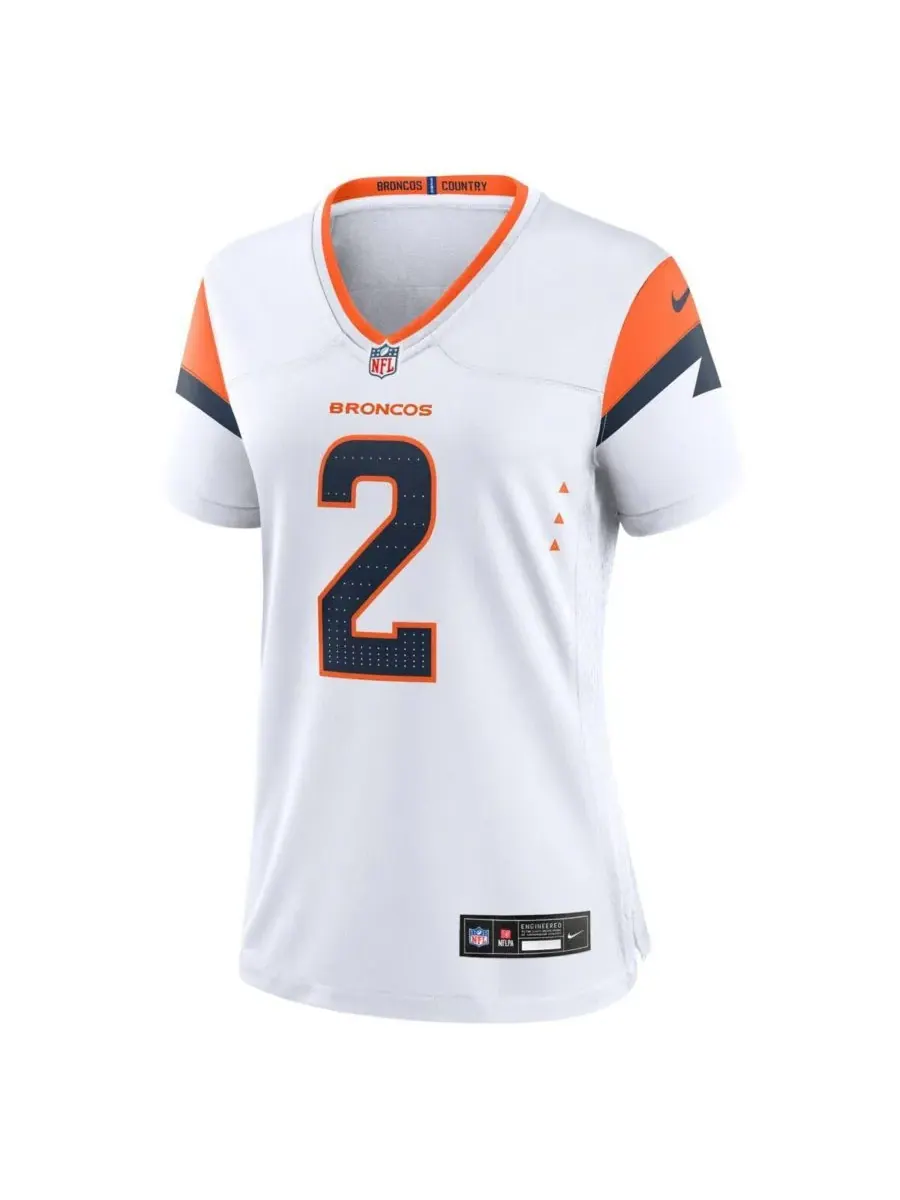 Женская игровая майка Патрика Сертейна II из коллекции Denver Broncos Mile High 1977 года — изображение 2 из 5, белый