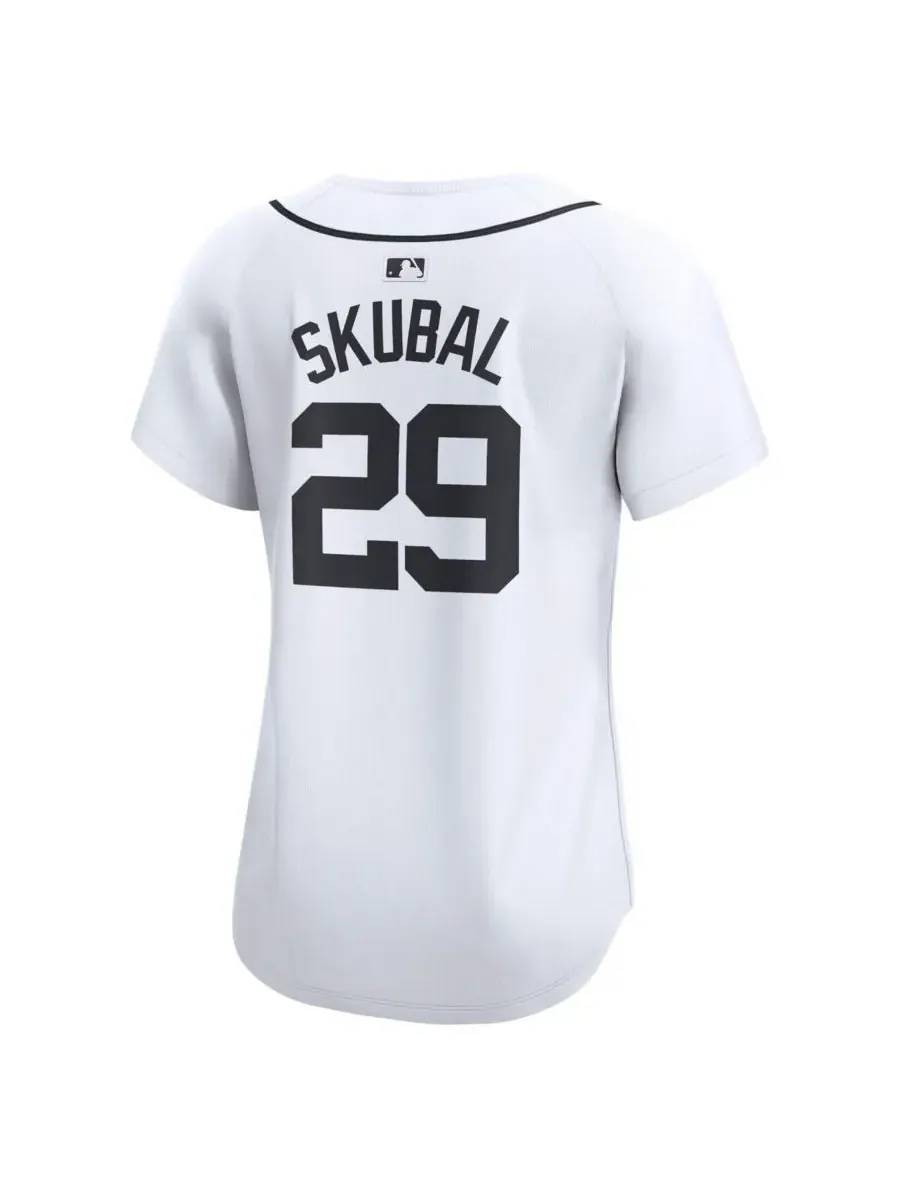 Nike Женская белая игровая майка Тарика Скубала из команды Detroit Tigers (лимитированная серия) — изображение 2 из 3, белый