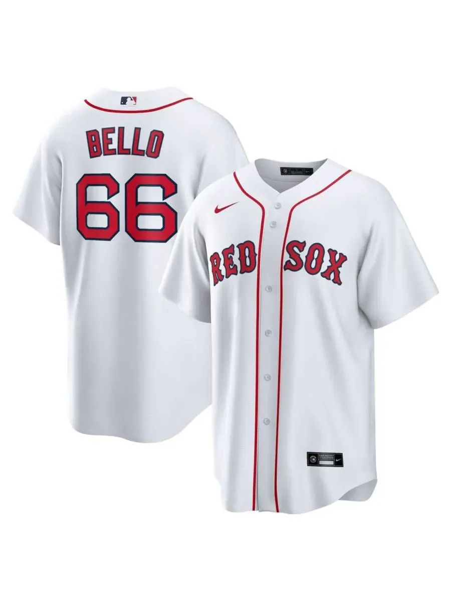 Nike Мужская белая домашняя футболка Brayan Bello Boston Red Sox (реплика) — изображение 1 из 3, белый