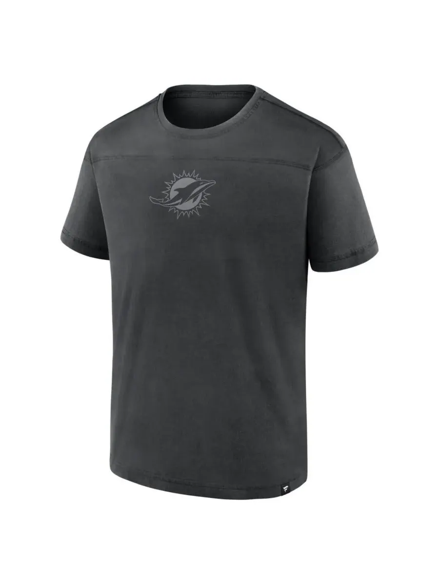 Fanatics Мужская черная мини-футболка Miami Dolphins в тон — изображение 2 из 3, черный