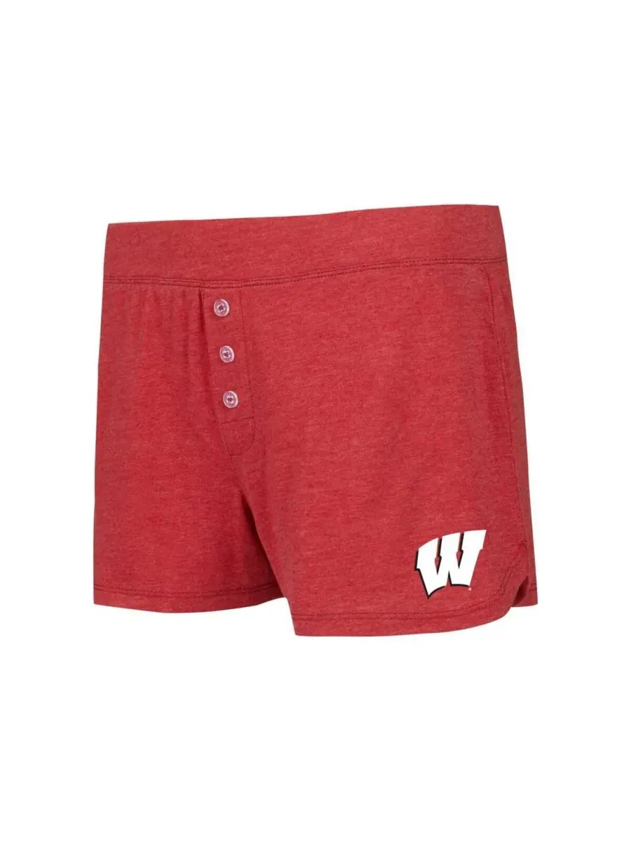 Concepts Sport Женский комплект из двух предметов: красный топ с длинными рукавами и шорты в цветах — изображение 2 из 3