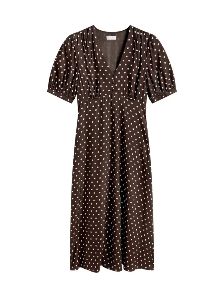 Платье-миди Roseberry London Women's Hobbs, Brownivory — изображение 6 из 6