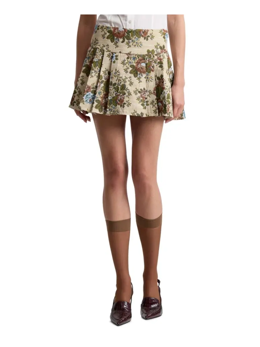 Юбка-шорты Avec Les Filles, Taupe Floral — изображение 1 из 6