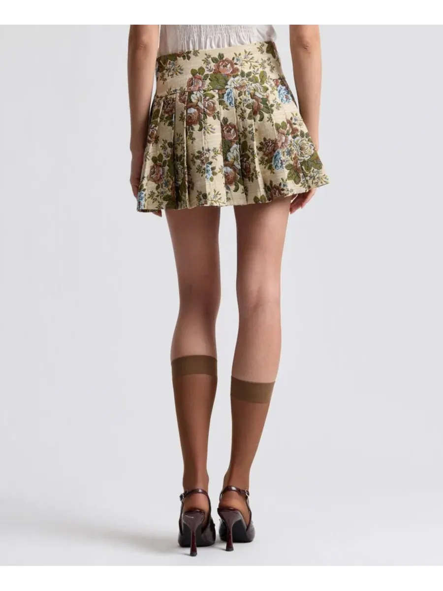 Юбка-шорты Avec Les Filles, Taupe Floral — изображение 5 из 6