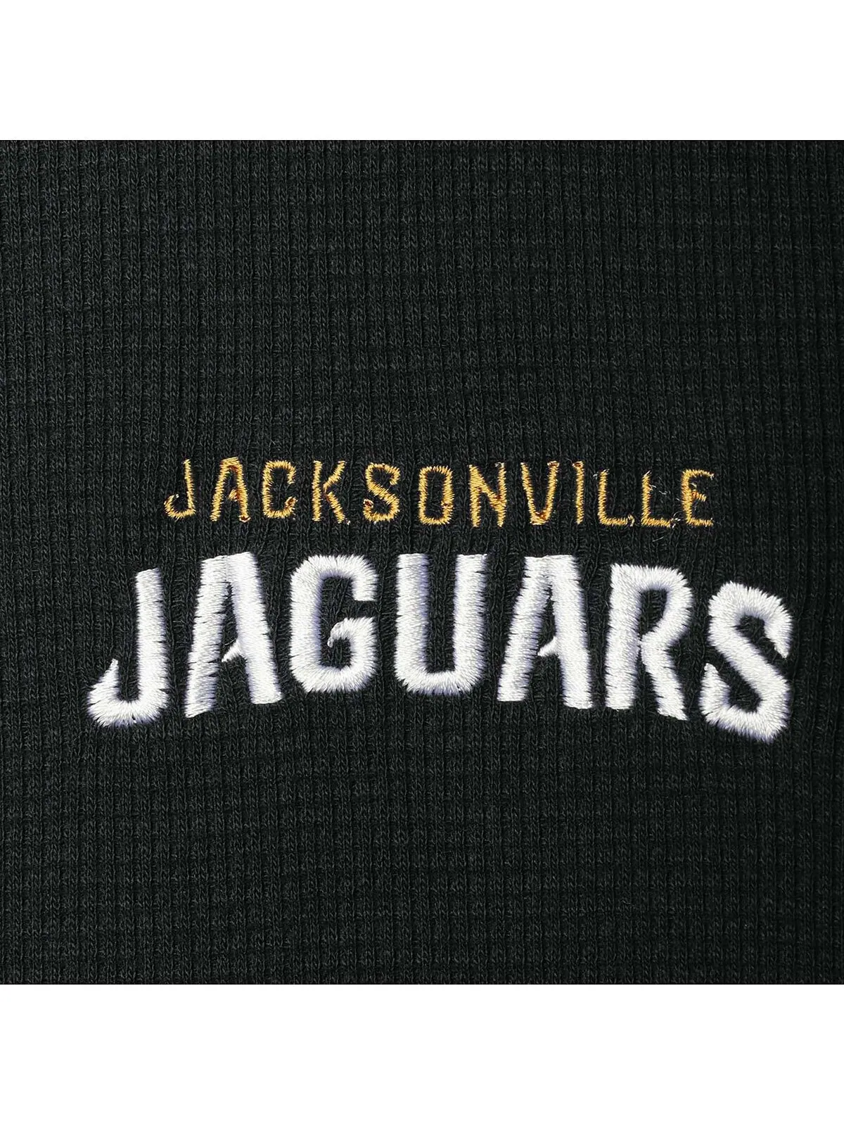 Мужская черная футболка с длинным рукавом jacksonville jaguars maverick thermal henley Dunbrooke — изображение 2 из 4, черный
