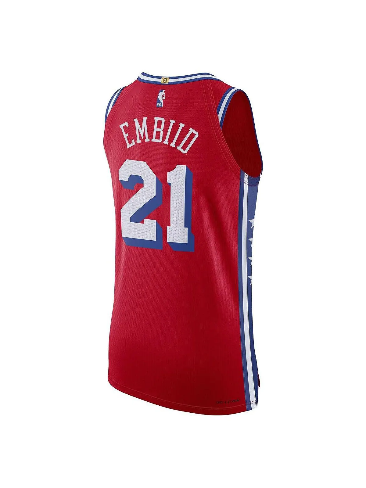 Мужской бренд joel embiid red philadelphia 76ers 2022/23 authentic jersey - statement edition Jordan — изображение 2 из 3