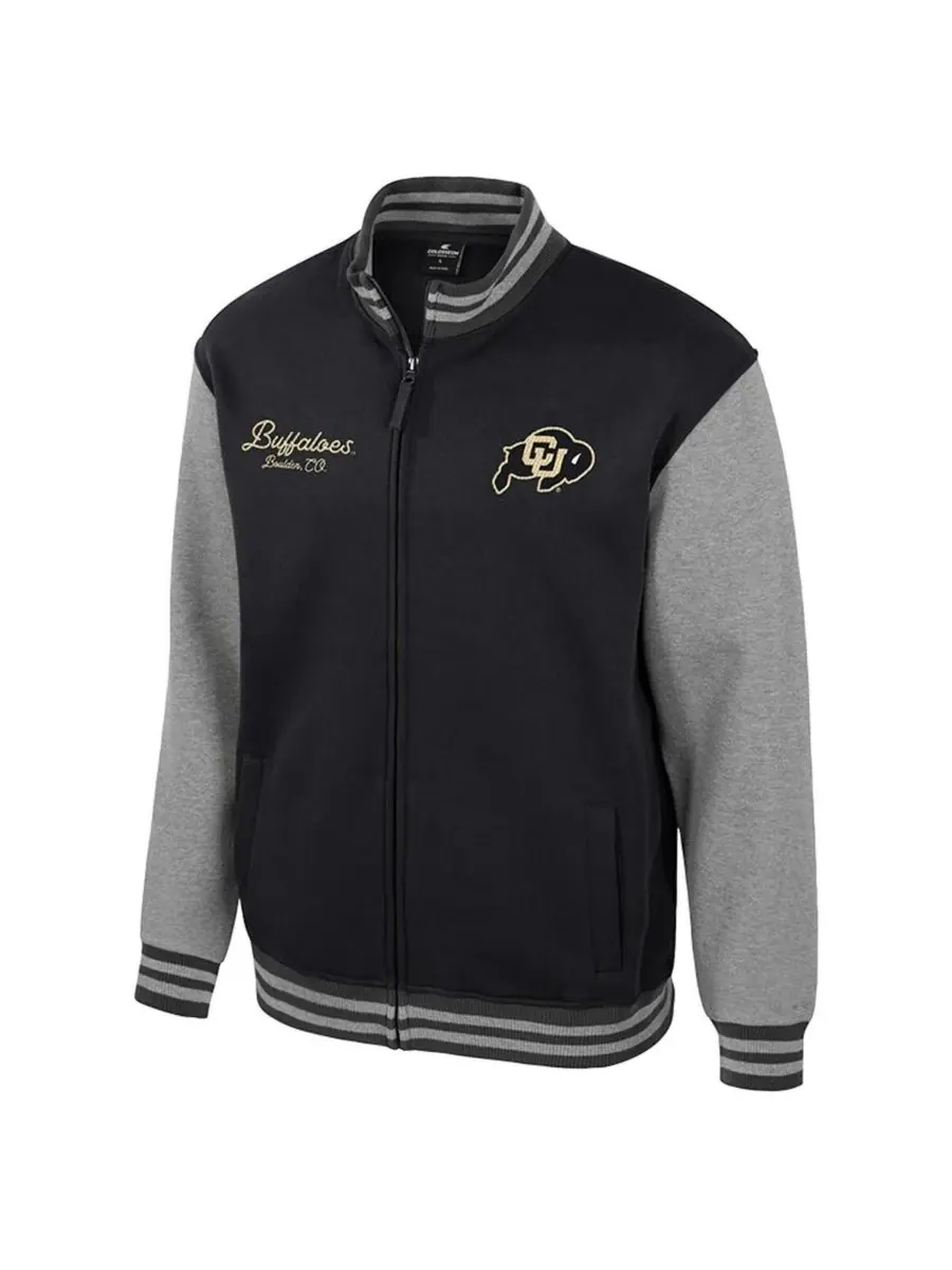 Colosseum Мужская черная куртка-бомбер Colorado Buffaloes Ambi-Turner на молнии — изображение 2 из 3, черный