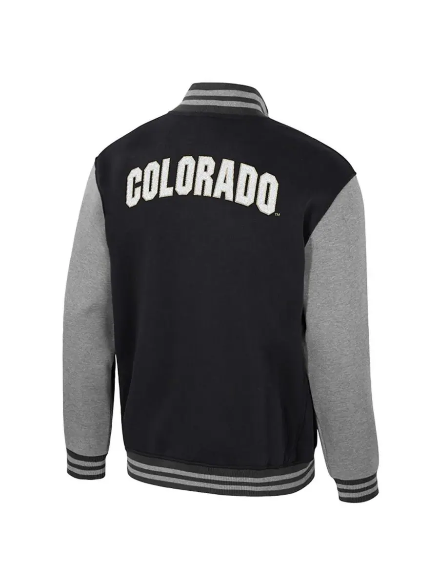 Colosseum Мужская черная куртка-бомбер Colorado Buffaloes Ambi-Turner на молнии — изображение 3 из 3, черный
