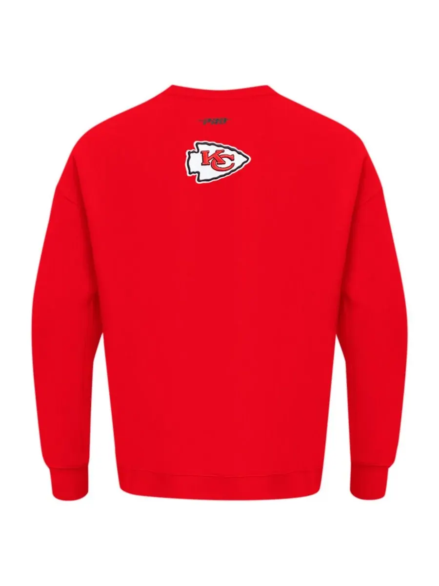 Pro Standard Мужская красная толстовка Kansas City Chiefs Turn It Up с откидными плечами — изображение 3 из 5, красный