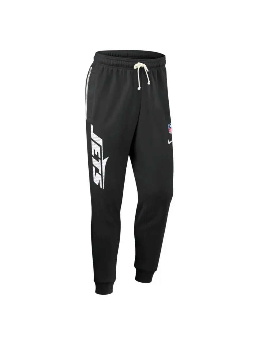 Nike Мужские черные спортивные брюки New York Jets Sideline Ground Game Performance Taper Pants — изображение 2 из 2, черный