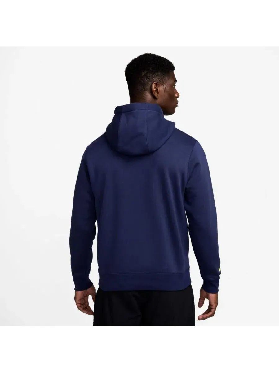 Мужская толстовка с капюшоном Atletico de Madrid Club Nike — изображение 2 из 3, темно-синий
