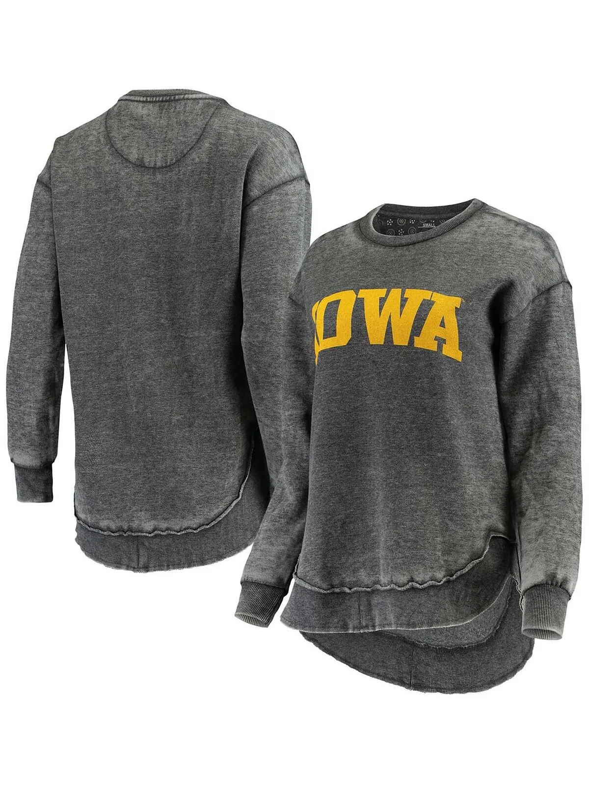 Черный женский свитшот-пуловер в винтажном стиле Iowa Hawkeyes Pressbox
