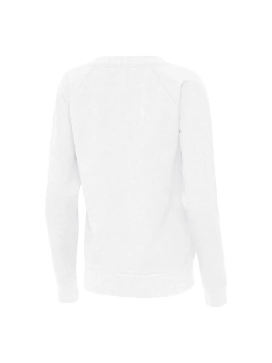 Футболка с V-образным вырезом и длинным рукавом, модель Varsity Tri-Blend Antigua — изображение 2 из 3, белый