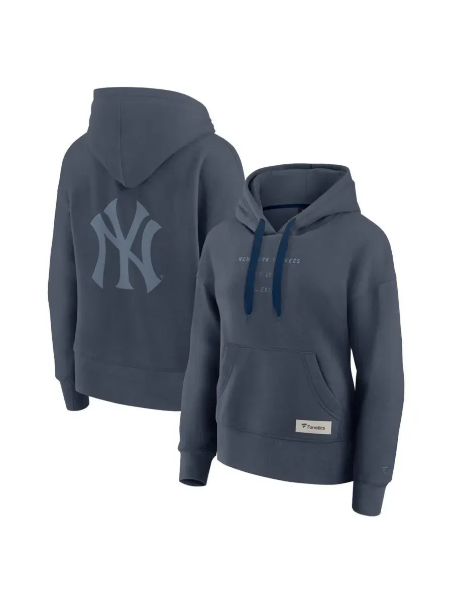 Fanatics Женская синяя толстовка с капюшоном New York Yankees Elements Future Ground Subtle Tonal — изображение 1 из 3, синий