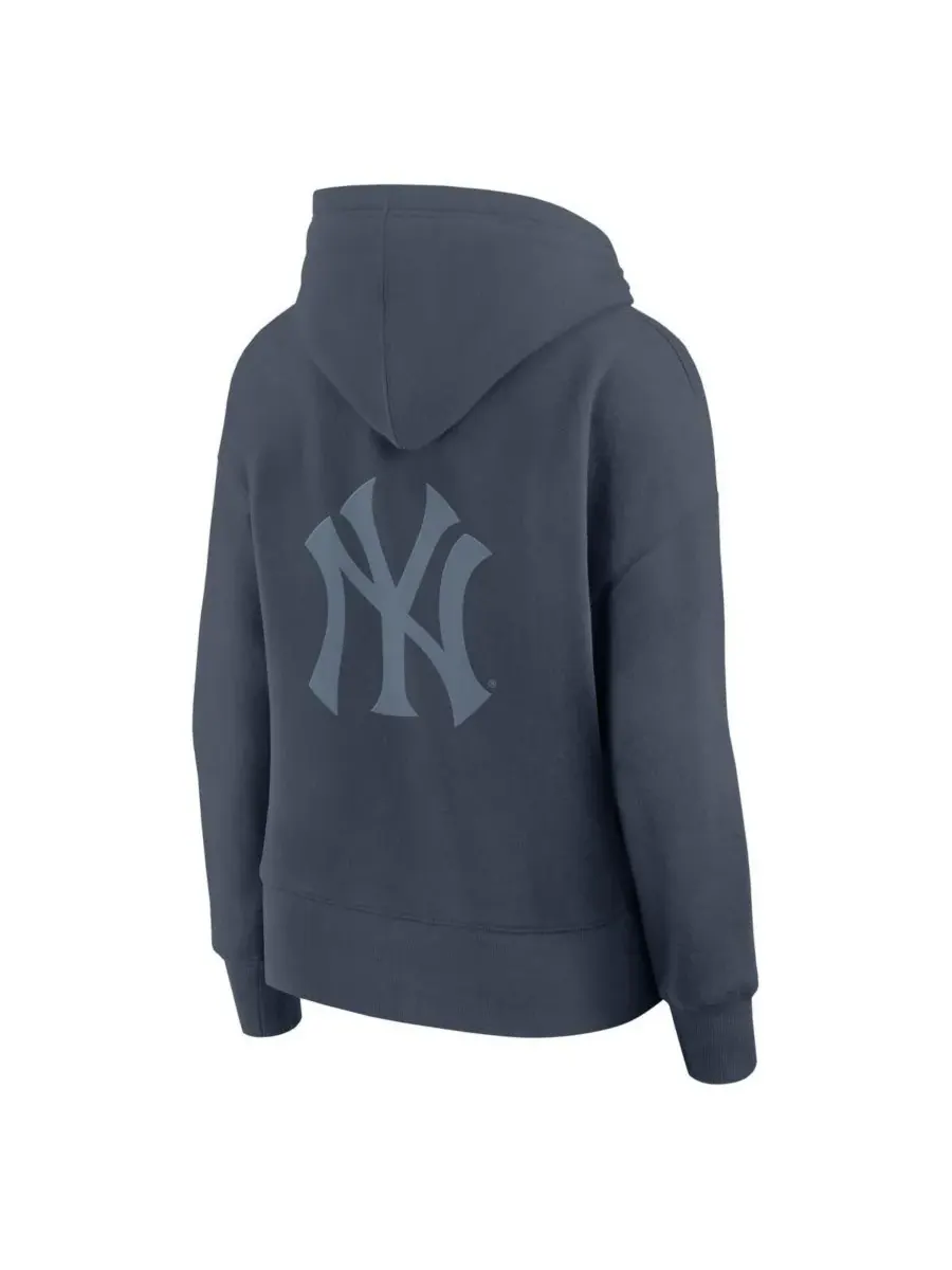 Fanatics Женская синяя толстовка с капюшоном New York Yankees Elements Future Ground Subtle Tonal — изображение 3 из 3, синий