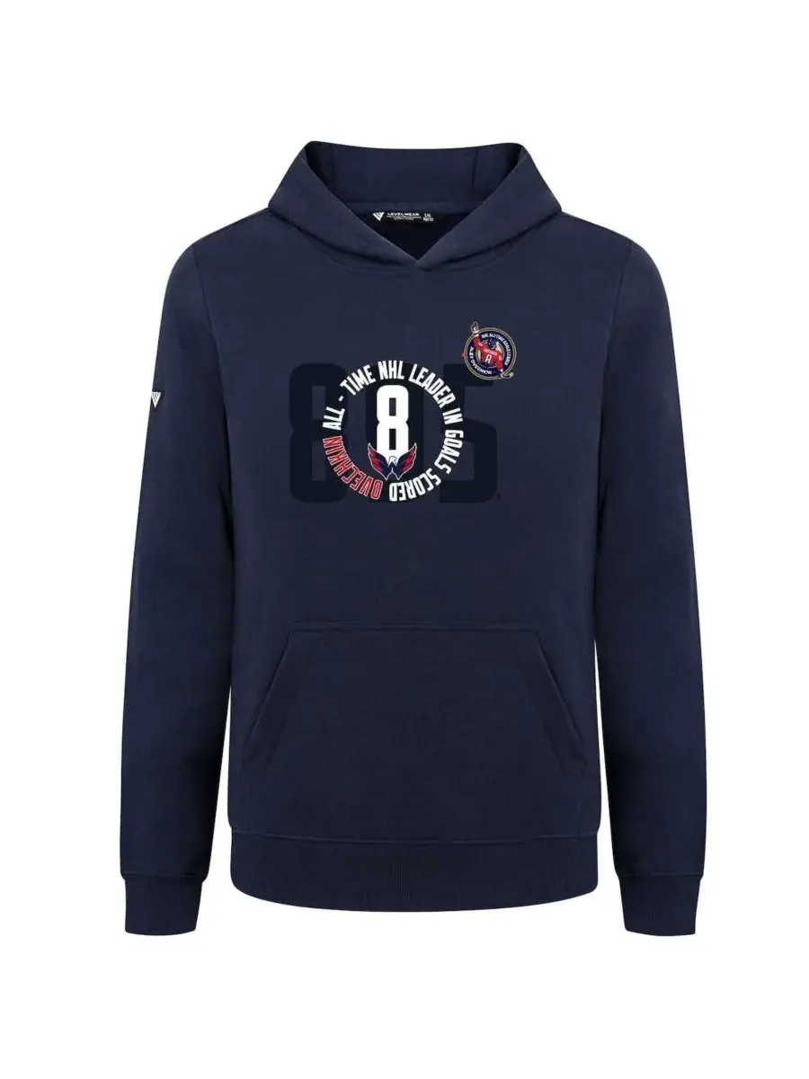 LevelWear Толстовка с капюшоном Big Boys and Girls Alexander Ovechkin Navy Washington Capitals NHL