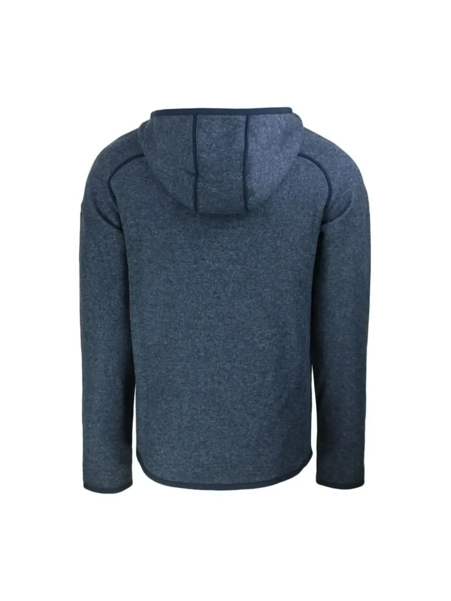Худи с полной застежкой-молнией Cutter & Buck Stars Stripes Mainsail Sweater-Knit — изображение 3 из 3, темно-синий