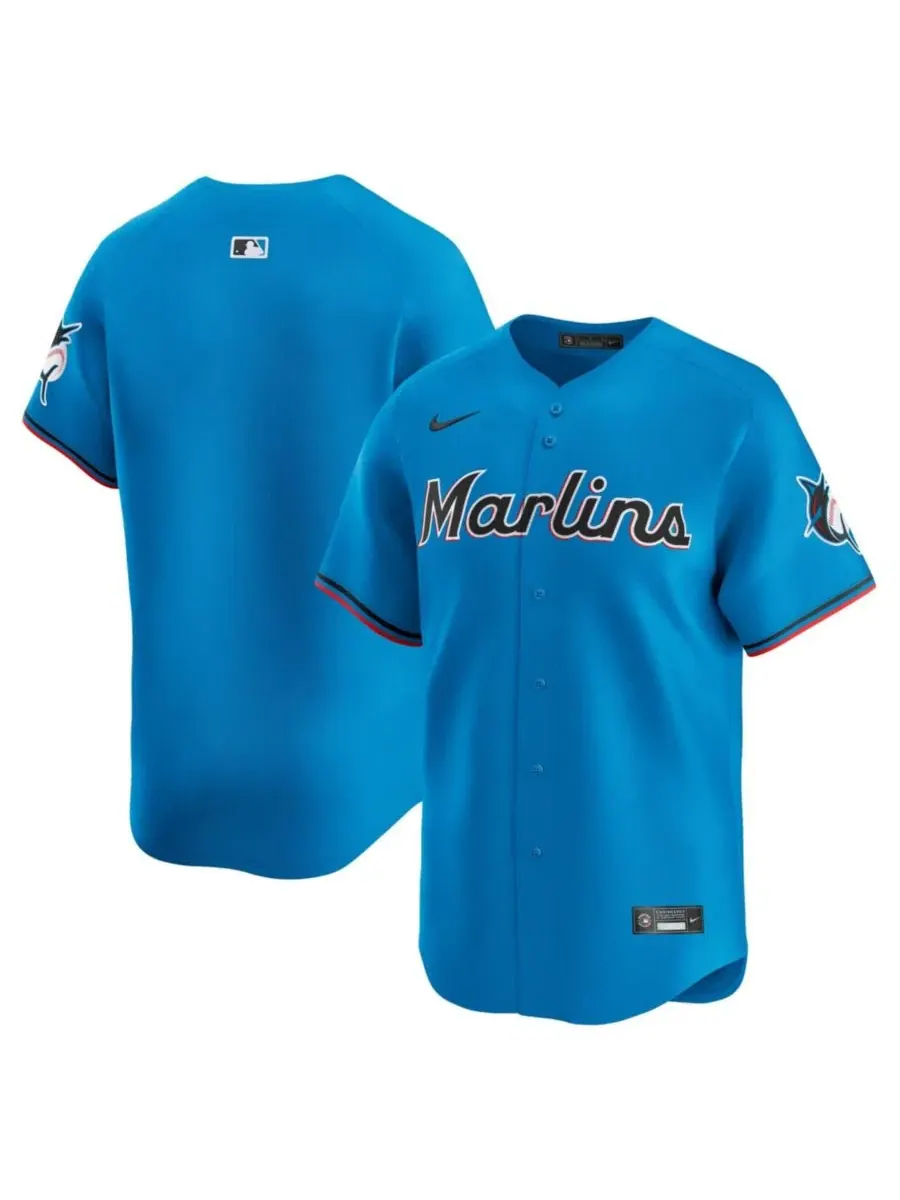Мужская футболка Nike Miami Marlins Limited Jersey — изображение 1 из 3, синий