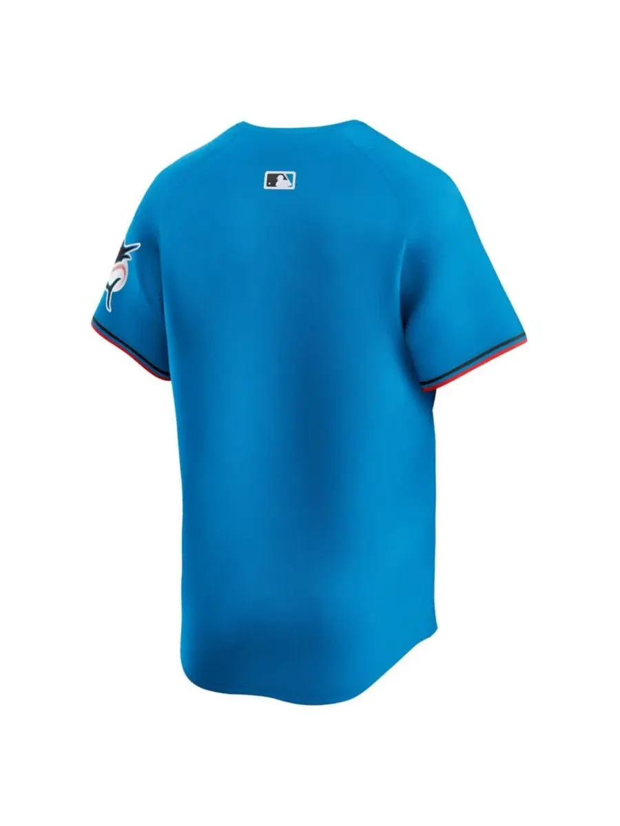 Мужская футболка Nike Miami Marlins Limited Jersey — изображение 2 из 3, синий