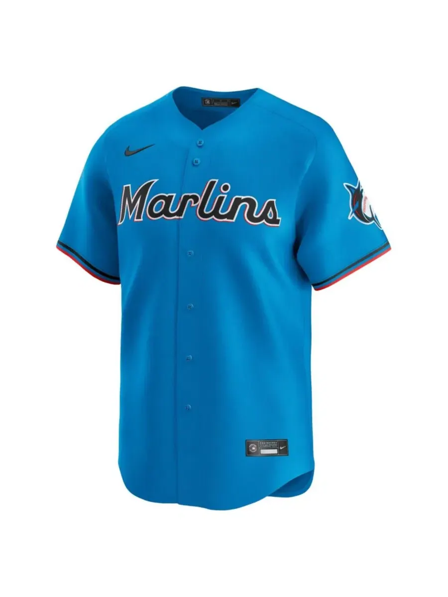 Мужская футболка Nike Miami Marlins Limited Jersey — изображение 3 из 3, синий