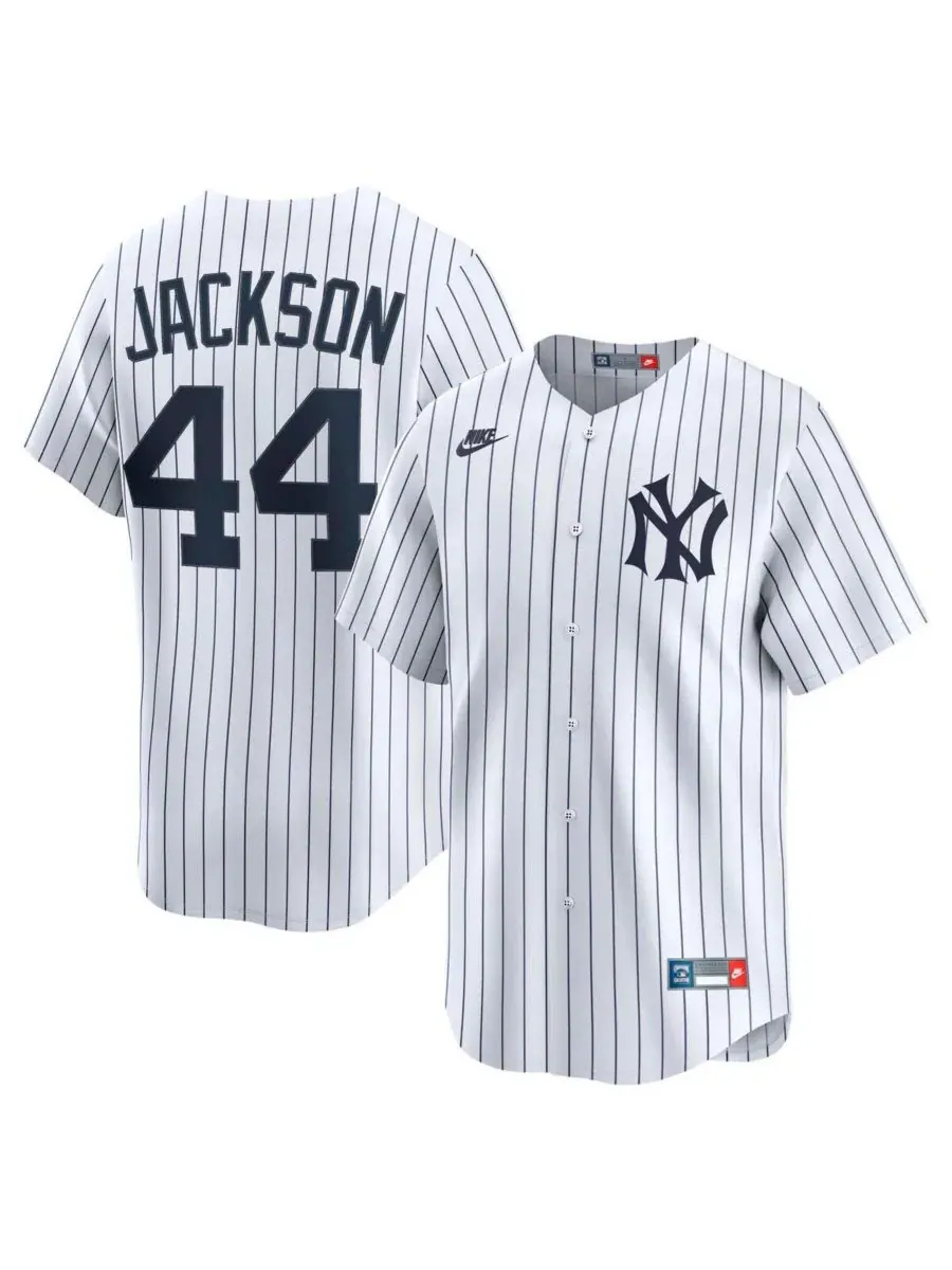 Мужская футболка-джерси Nike Reggie Jackson Throwback Cooperstown Collection Limited — изображение 1 из 3, белый