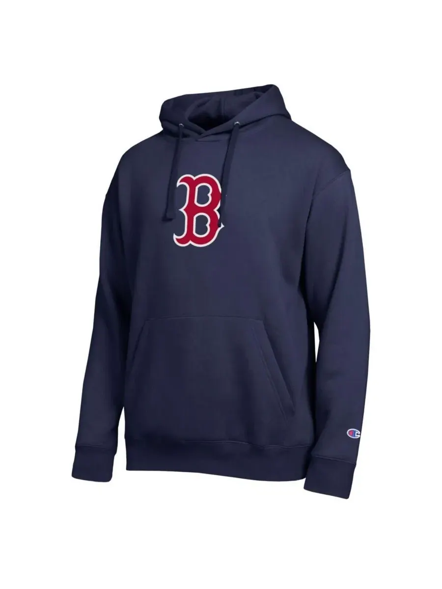Худи мужское с вышитым логотипом All Star Boston Red Sox Champion — изображение 2 из 3, темно-синий