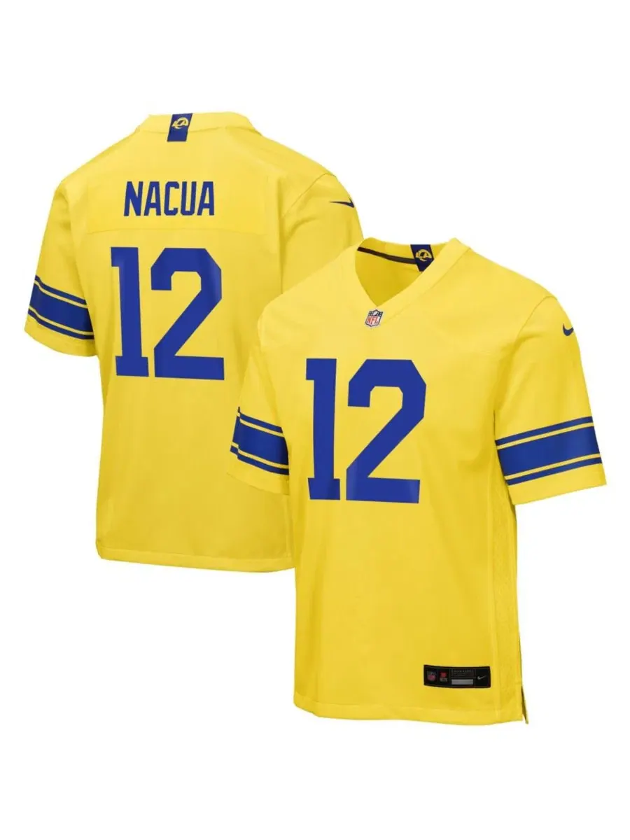 Детская футболка Nike Puka Nacua Los Angeles Rams Classic Sol Game Jersey — изображение 1 из 3, золото