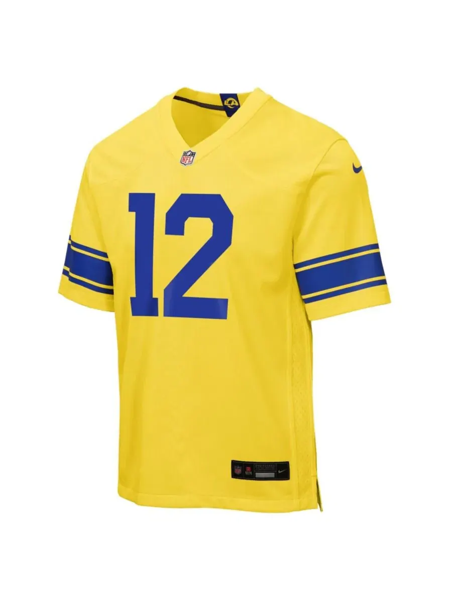 Детская футболка Nike Puka Nacua Los Angeles Rams Classic Sol Game Jersey — изображение 2 из 3, золото