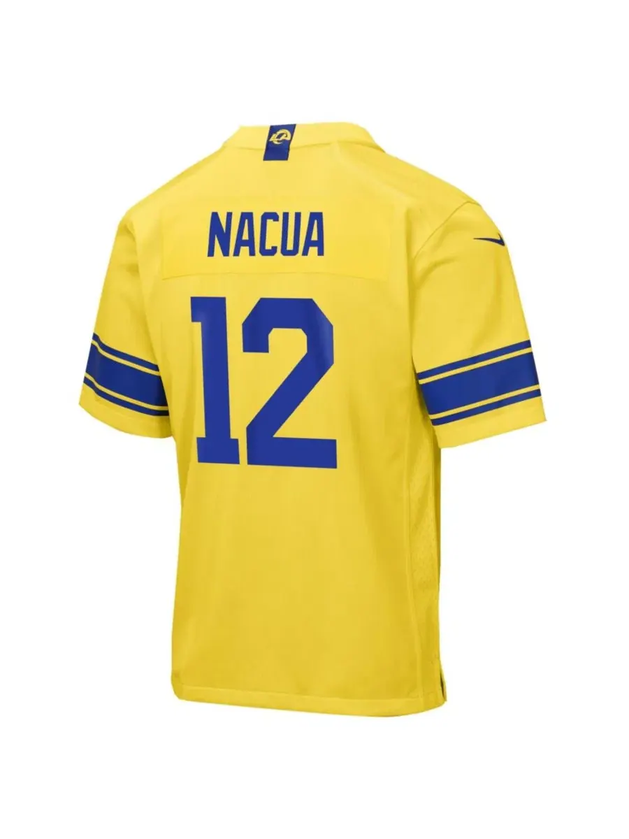 Детская футболка Nike Puka Nacua Los Angeles Rams Classic Sol Game Jersey — изображение 3 из 3, золото