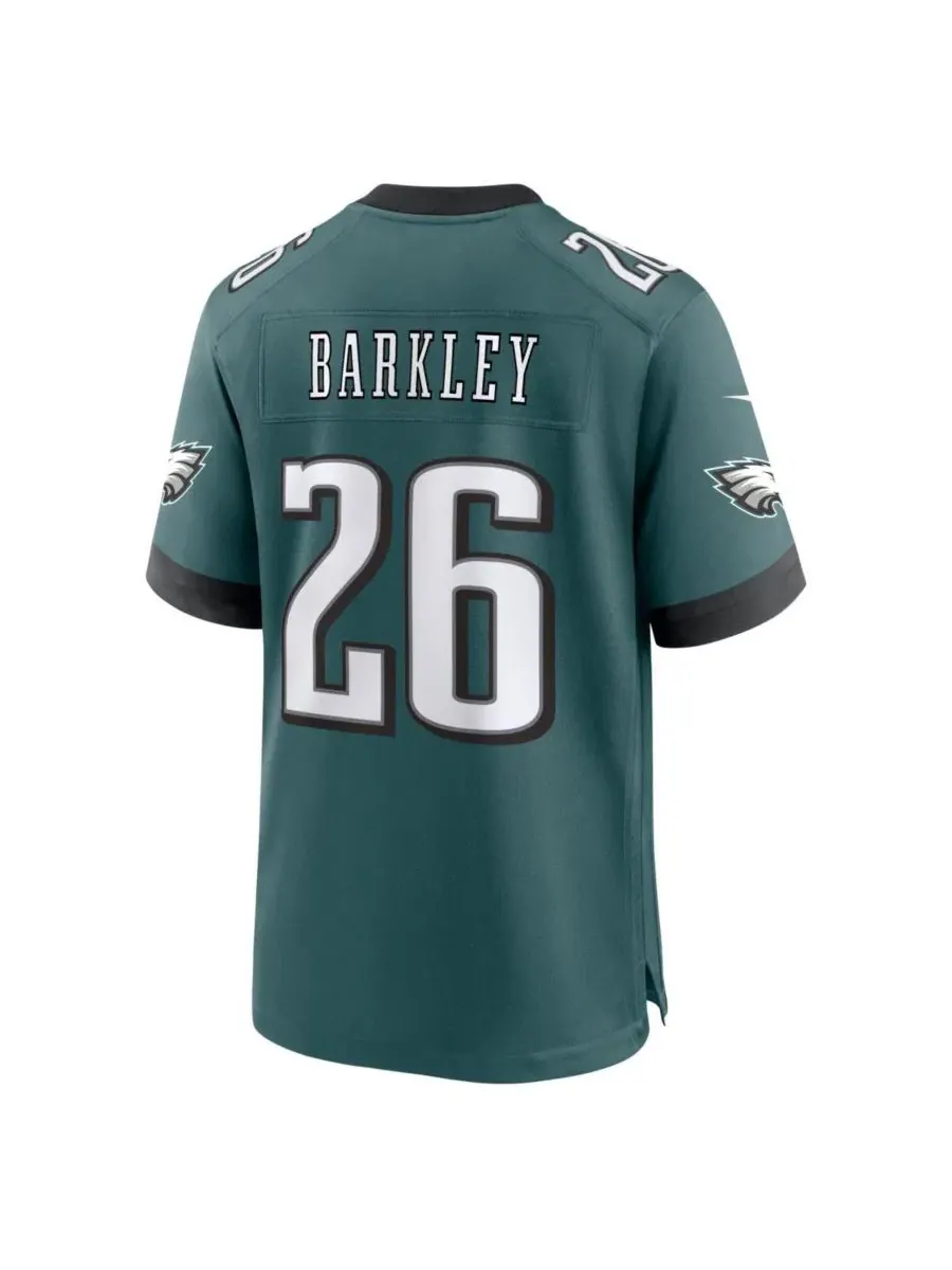 Футболка Nike Saquon Barkley Philadelphia Eagles Team Game Jersey — изображение 3 из 3, зеленый