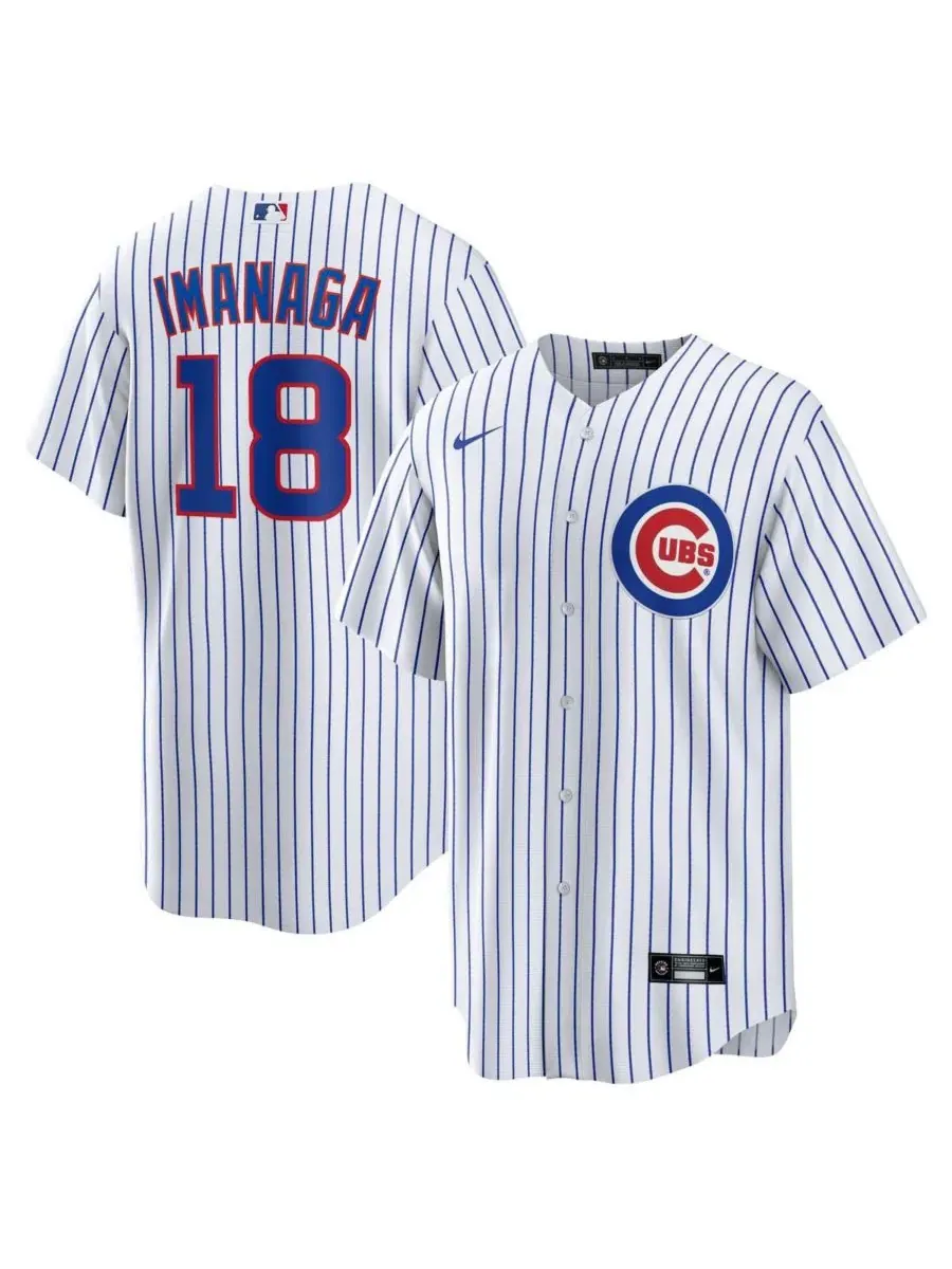 Мужская домашняя футболка Shota Imanaga White Chicago Cubs Nike — изображение 1 из 3, белый