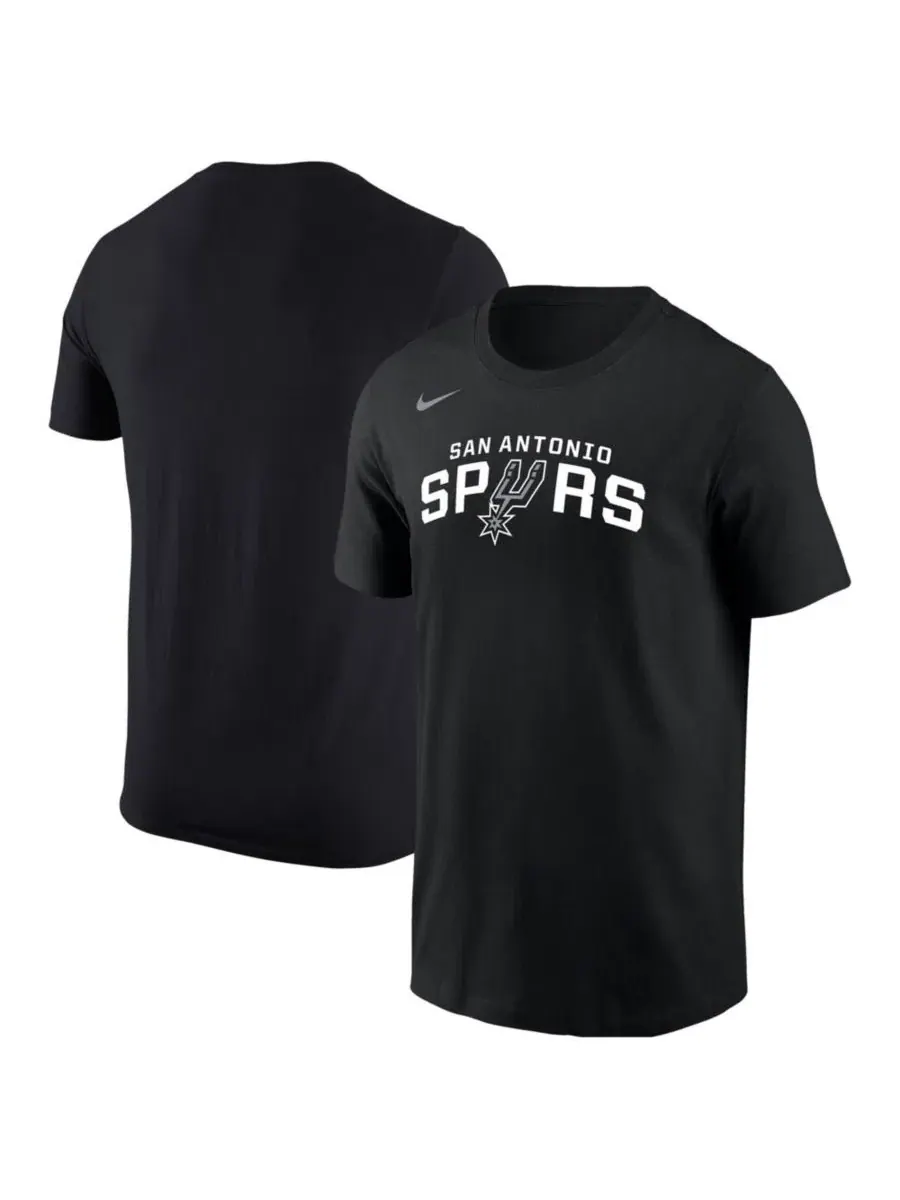 Футболка с логотипом San Antonio Spurs Nike — изображение 1 из 3, черный