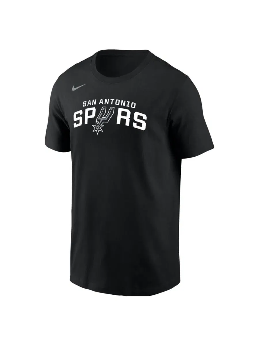 Футболка с логотипом San Antonio Spurs Nike — изображение 2 из 3, черный