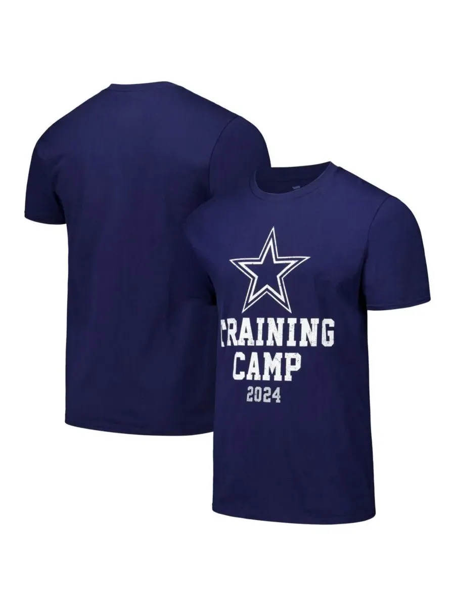 Футболка с принтом 2024 Training Camp Dallas Cowboys — изображение 1 из 3, темно-синий