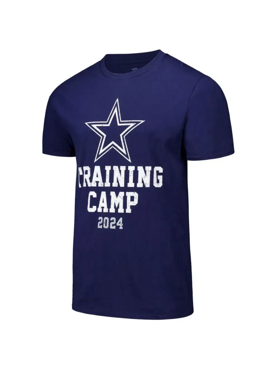 Футболка с принтом 2024 Training Camp Dallas Cowboys — изображение 2 из 3, темно-синий