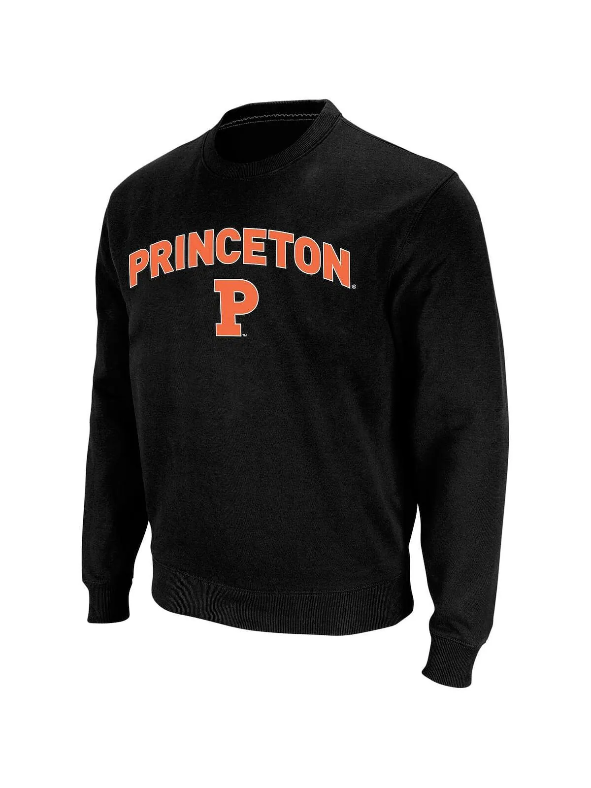 Мужская черная толстовка с круглым вырезом princeton tigers arch & logo Colosseum — изображение 2 из 4, черный