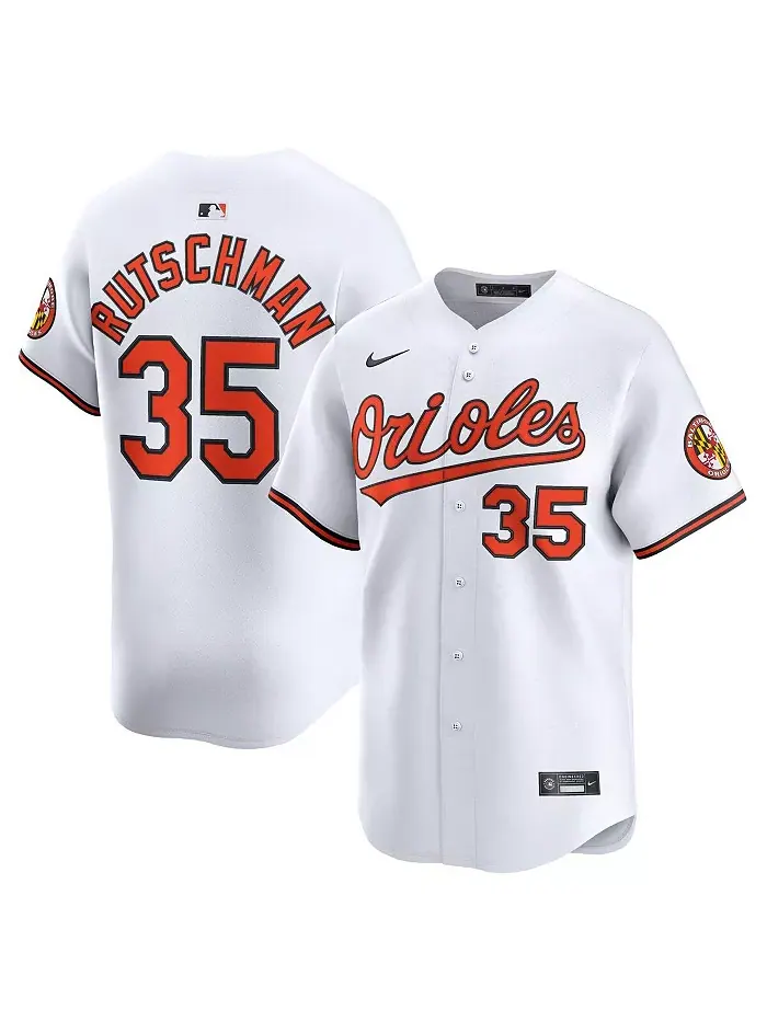 Мужская белая домашняя лимитированная джерси игрока Baltimore Orioles Adley Rutschman Nike — изображение 1 из 3