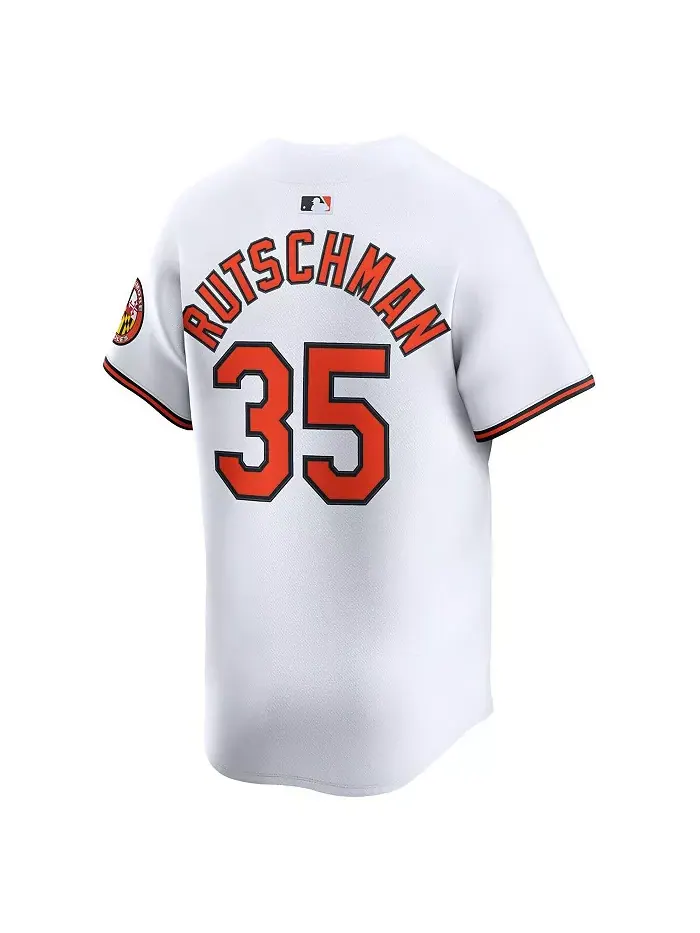 Мужская белая домашняя лимитированная джерси игрока Baltimore Orioles Adley Rutschman Nike — изображение 2 из 3