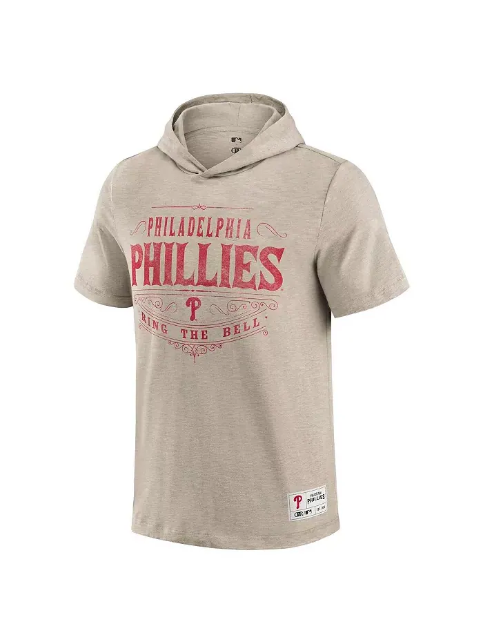 Мужская худи Philadelphia Phillies бежевого цвета Fanatics — изображение 2 из 3